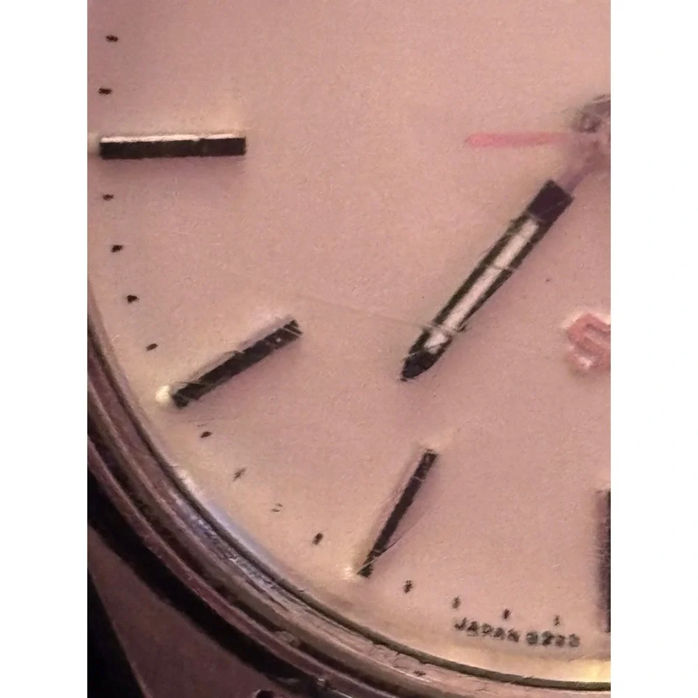 Seiko Quartz SQ Vintage Mens Watch  Stainless Steel Date 8222-8029 Fresh Bat